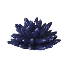 Blue ceramic hedgehog