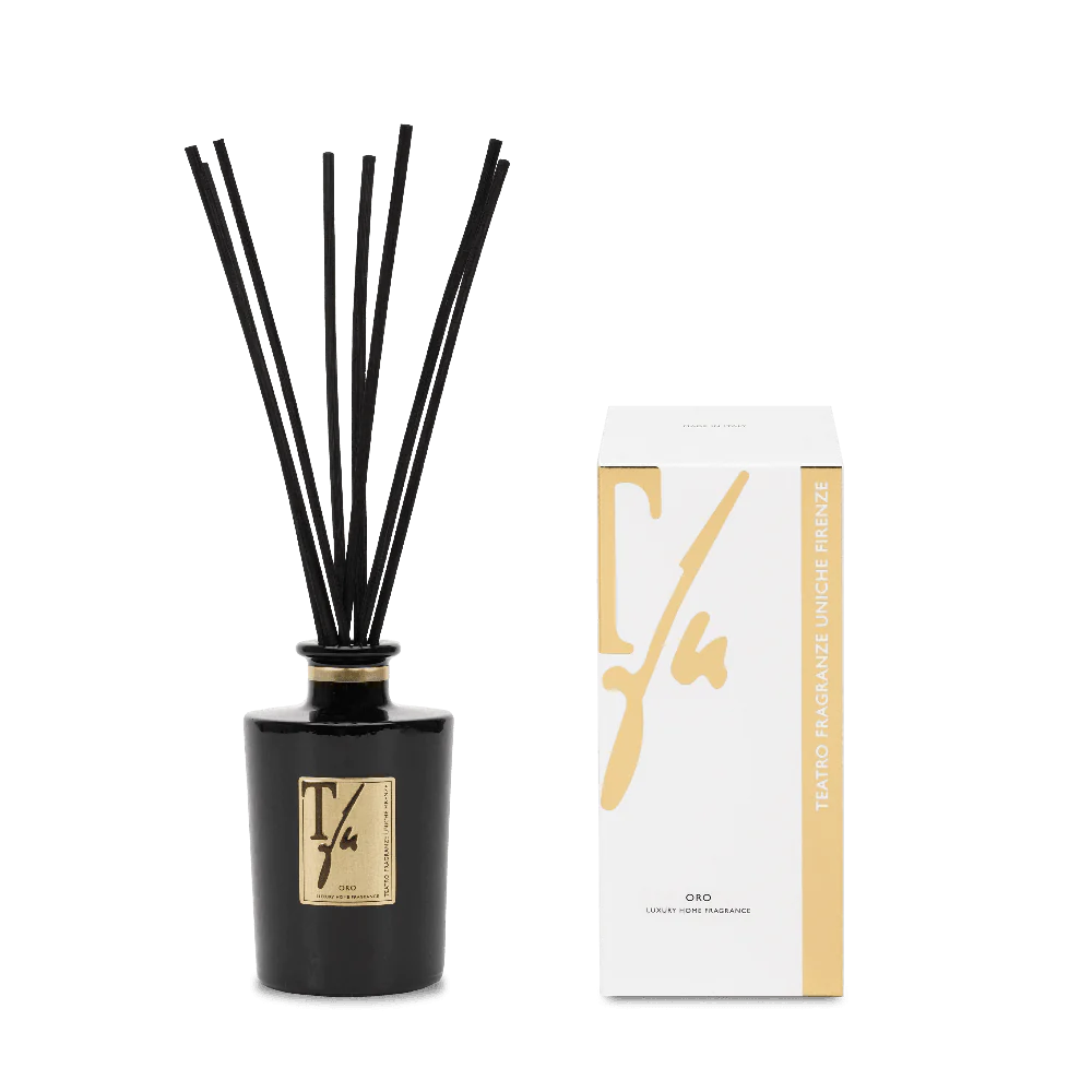 GOLD -LUXURY COLLECTION- Diffuser with sticks 250 ml