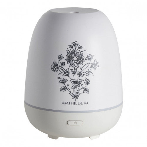 White electric diffuser with floral design 60 ml