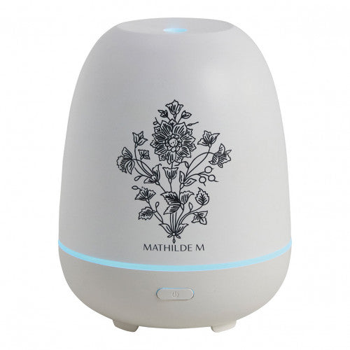 White electric diffuser with floral design 60 ml