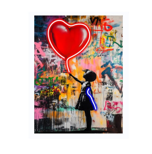 QUADRO LED HEART BALLON