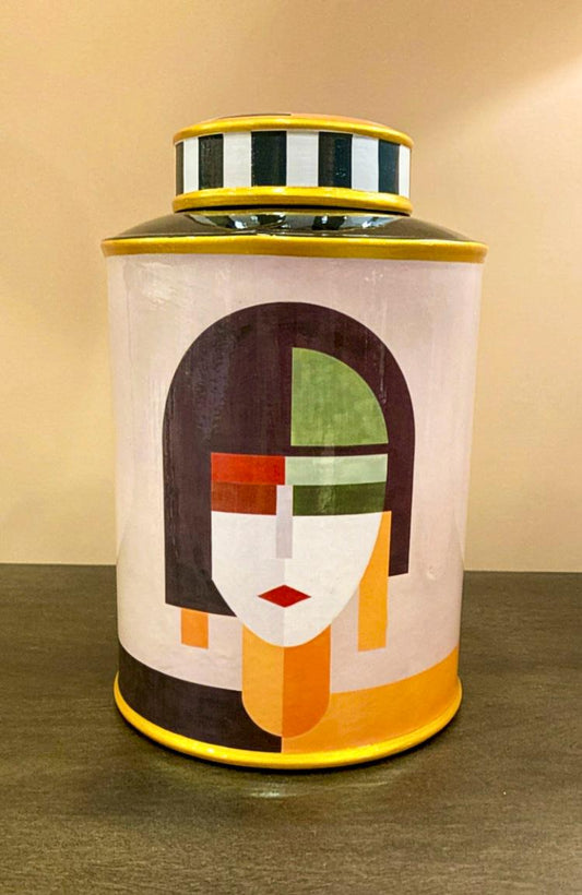 POTICHE CERAMICA CARA PICCOLA