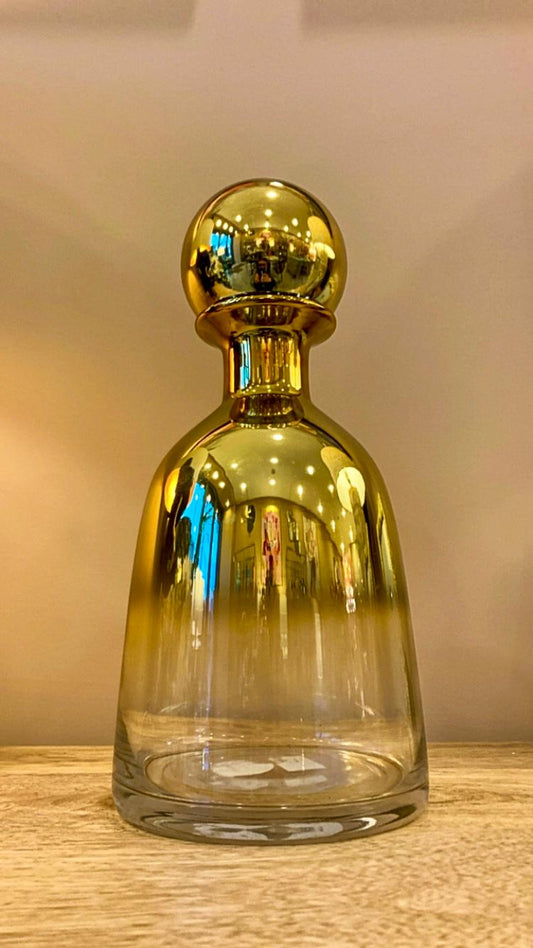 DECANTER VETRO GOLD PICCOLO