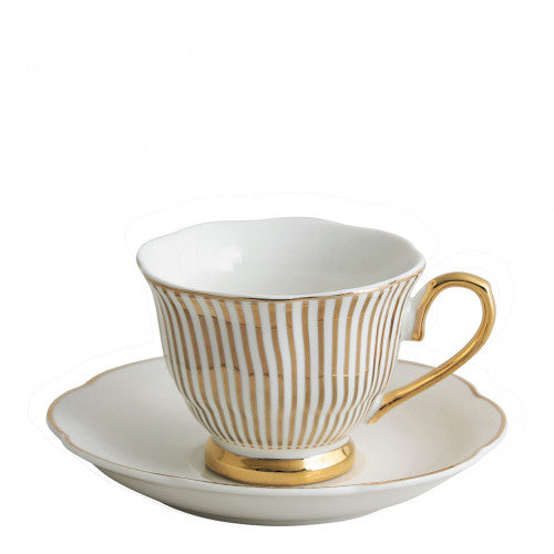 Set of 2 gold coffee cups